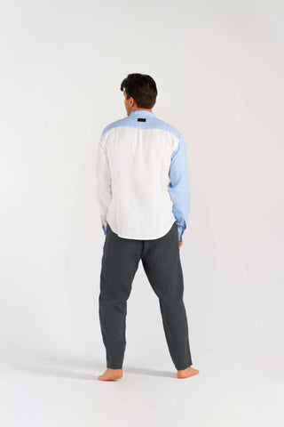 HACOYLinen Dual Shirt – Zweifarbig | 100 % Leinen | Luftig