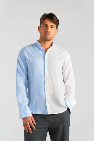 HACOYLinen Dual Shirt – Zweifarbig | 100 % Leinen | Luftig