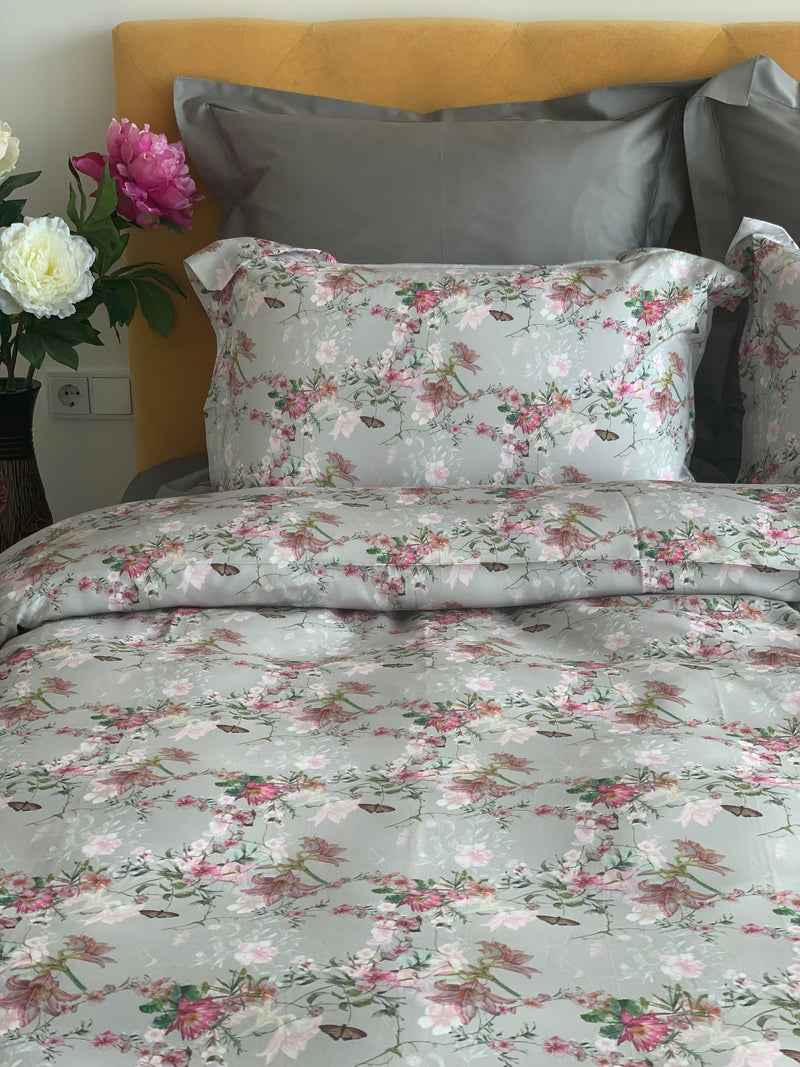 Bed linen set Monet Silver 100% Lyocell Satin 250 TC — Ansicht 1