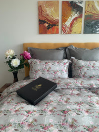 Bed linen set Monet Silver 100% Lyocell Satin 250 TC — Ansicht 4