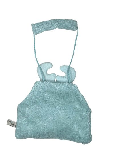 Bio Kindermuff Elch – Bio-Baumwollplüsch, Maiswatte, ca. 25 × 15 cm
