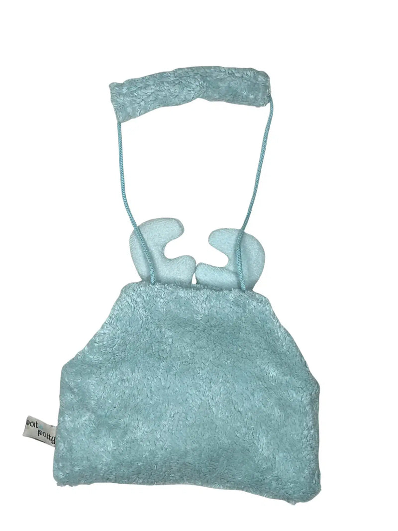 Bio Kindermuff Elch – Bio-Baumwollplüsch, Maiswatte, ca. 25 × 15 cm — Ansicht 3