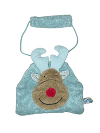 Bio Kindermuff Elch – Bio-Baumwollplüsch, Maiswatte, ca. 25 × 15 cm — Ansicht 2