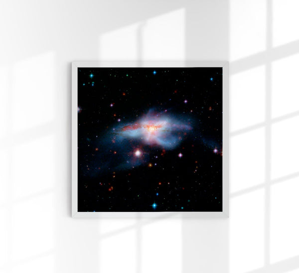 Colliding Galaxies Pair Poster – NASA Photography Art Print