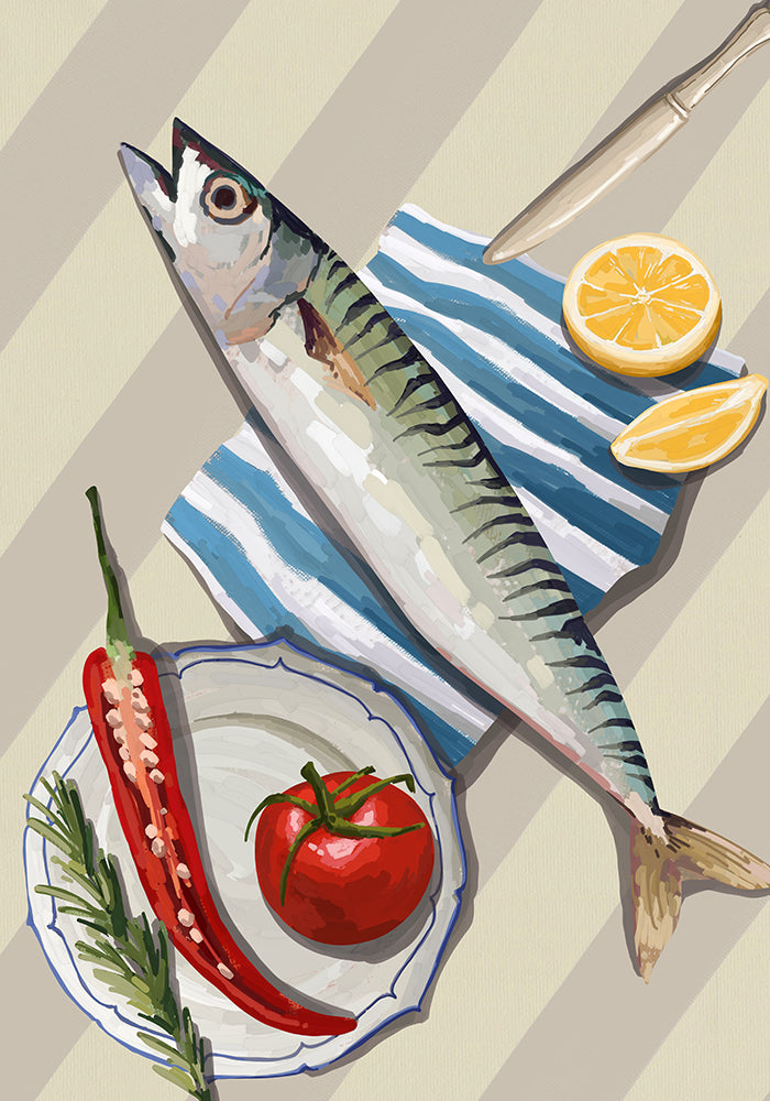 Fresh Fish Art Poster – Art Print Patroa Studio — Ansicht 4