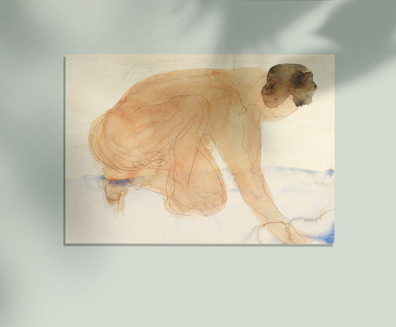 Nude Figure by Rodin Art Poster – Art Print Pencil Drawing — Patroa Studio