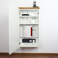 Telephone cabinet Router cabinet LOLE HomeBase LP – Woodkopf Cable Management — Ansicht 8