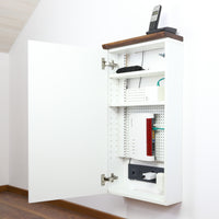 Telephone cabinet Router cabinet LOLE HomeBase LP – Woodkopf Cable Management — Ansicht 11