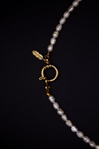 Nina Pearl Necklace - Freshwater Pearls Handmade Stainless Steel Clasp — Ansicht 1