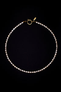 Nina Pearl Necklace - Freshwater Pearls Handmade Stainless Steel Clasp — Ansicht 2