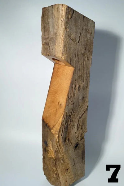 Nüri path light timber frame handmade outdoor lighting