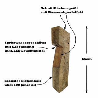 Nüri Wegeleuchte – Fachwerkholz | Nachhaltig | Handgefertigt