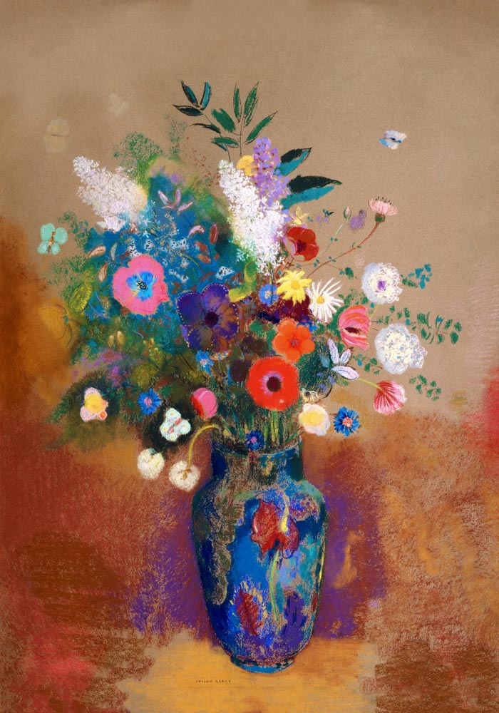 Bouquet of Flowers Painting by Odilon Redon – Art Print — Ansicht 3
