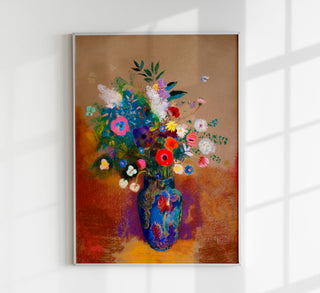 Bouquet of Flowers Painting by Odilon Redon – Art Print