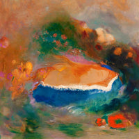 Ophelia with a Blue Wimple in the Water – Kunstdruck nach Odilon Redon — Ansicht 3