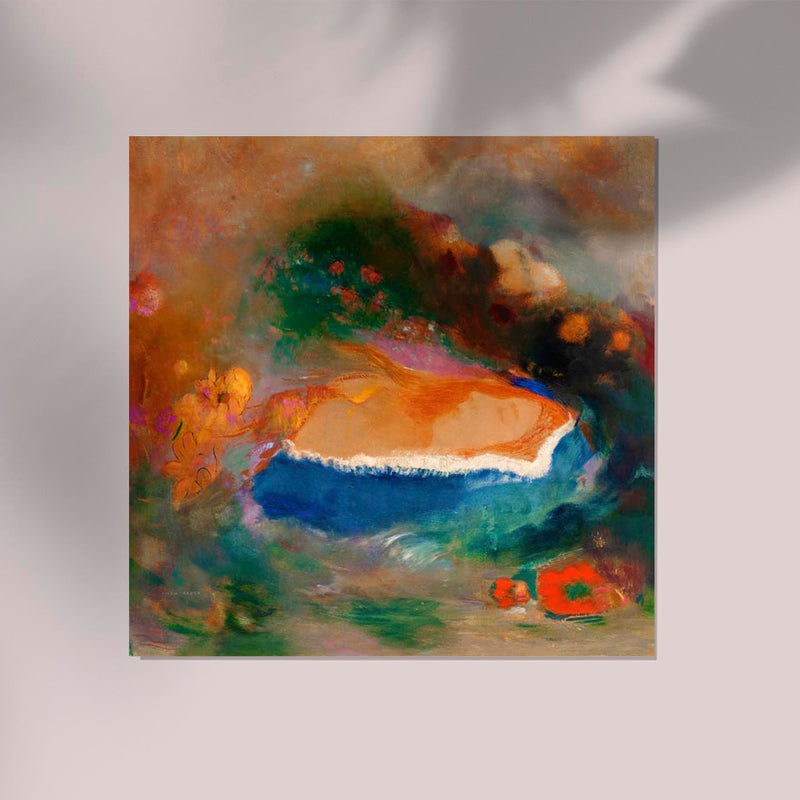 Ophelia with a Blue Wimple in the Water – Kunstdruck nach Odilon Redon — Ansicht 2