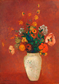 Bouquet in a Chinese Vase Painting by Odilon Redon – Art Print — Ansicht 3