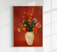 Bouquet in a Chinese Vase Painting by Odilon Redon – Art Print — Ansicht 1