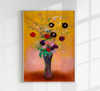 Vase of Flowers Painting nr 2 by Odilon Redon