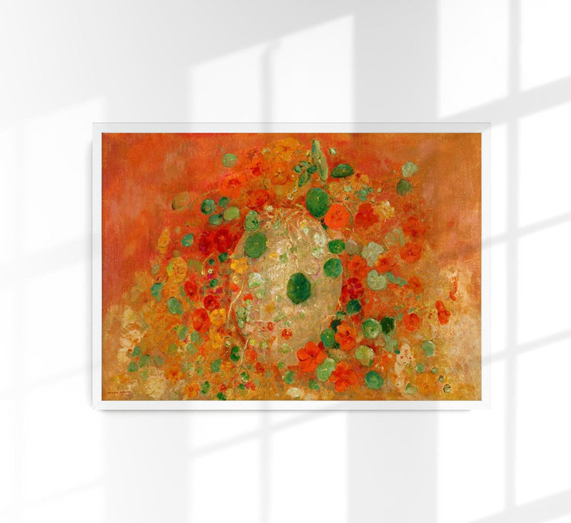 Nasturtiums Painting by Odilon Redon – Art Print Poster — Patroa Studio