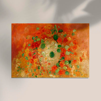Nasturtiums Painting by Odilon Redon – Art Print Poster