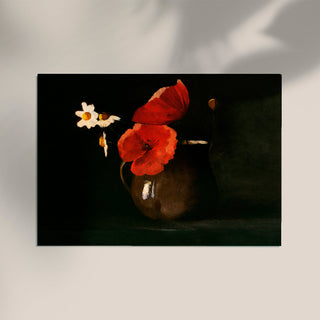 Poppies and Daisies – Fine Art Print | Redon | Symbolistische Blumen
