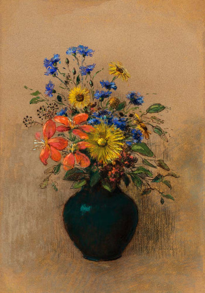 Wildflowers by Odilon Redon – Fine Art Print | Symbolistische Kunst