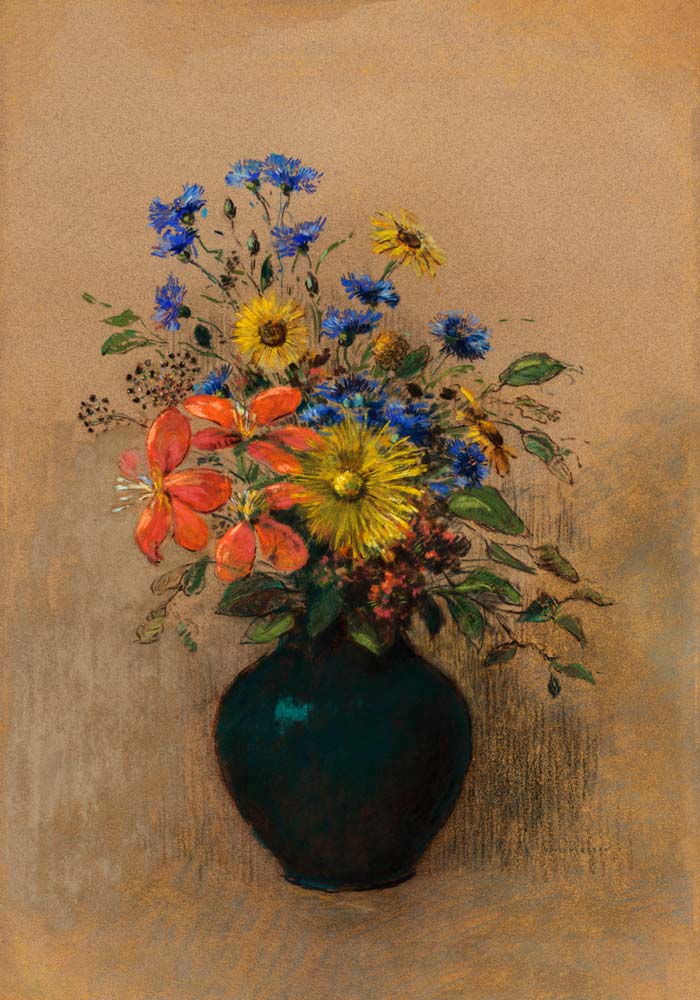 Wildflowers by Odilon Redon – Fine Art Print | Symbolistische Kunst — Ansicht 4