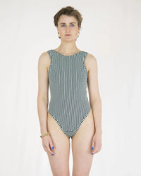 MIXXED striped bodysuit | organic cotton jersey | back cut-out — Ansicht 3