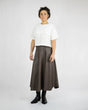 JULA Midi Skirt high-waisted vegan leather organic cotton Berlin