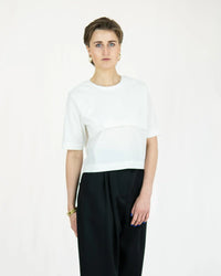 MESH Shirt aus Deadstock-Baumwolle | halbtransparent & doppellagig | Made in Berlin — Ansicht 3