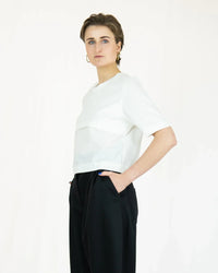 MESH Shirt aus Deadstock-Baumwolle | halbtransparent & doppellagig | Made in Berlin — Ansicht 1