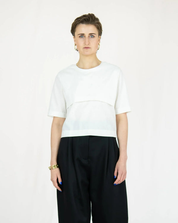 MESH Shirt aus Deadstock-Baumwolle | halbtransparent & doppellagig | Made in Berlin