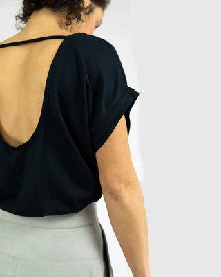 MARI, Sweatshirt aus Tencel | Rückenausschnitt | Made in Berlin