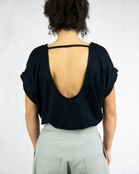 MARI Tencel Sweatshirt with Back Cut-Out – Made in Berlin — Ansicht 2