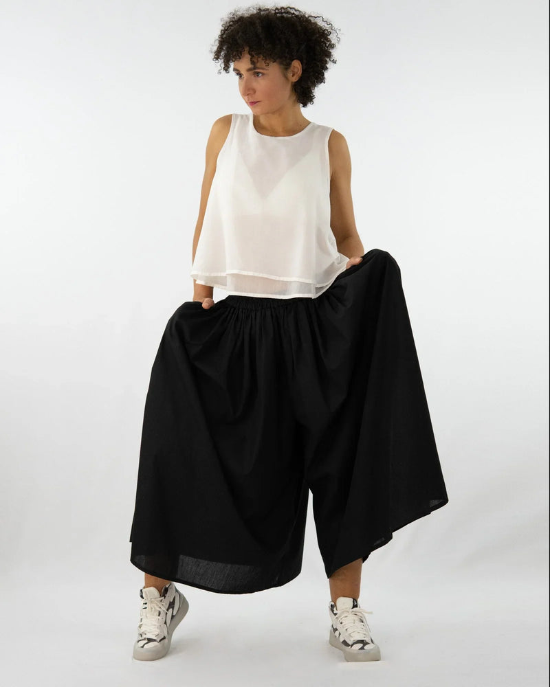 ZERO Culottes 7/8-fit Wide Recycled cotton Zero-Waste — KEIJN