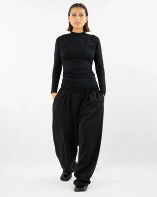 SOULAGE – Long shirt with ruffles and waterfall detail | TENCEL™ | Made in Berlin