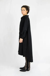 VASYA Tencel Twill Shirt Dress – concealed button placket, Made in Berlin — Ansicht 6