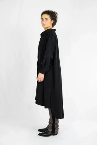 VASYA, Hemdkleid aus Twill-Tencel | verdeckte Knopfleiste | Made in Berlin