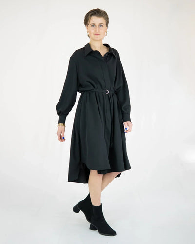 VASYA Tencel Twill Shirt Dress – concealed button placket, Made in Berlin