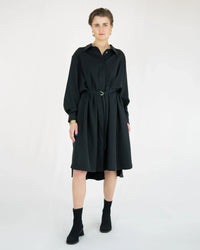 VASYA Tencel Twill Shirt Dress – concealed button placket, Made in Berlin — Ansicht 1