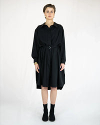VASYA Tencel Twill Shirt Dress – concealed button placket, Made in Berlin — Ansicht 2