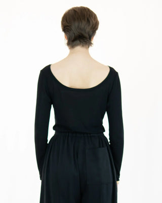 HASH, off-shoulder long shirt | low back | 100% Tencel