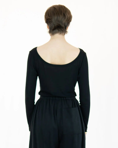 HASH Off-Shoulder Long Sleeve Shirt | Tencel Jersey | Handmade in Berlin