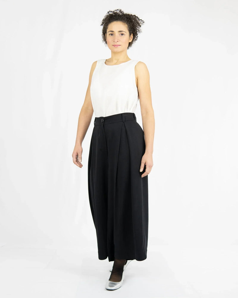 SMOOTH PANTS Culottes Tencel™ Minimalist design — Ansicht 2
