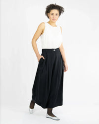 SMOOTH PANTS Culottes Tencel™ Minimalist design — Ansicht 4