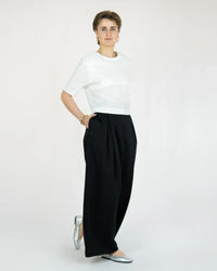 SMART pleated trousers in lyocell twill | High-waisted | Made in Berlin — Ansicht 1