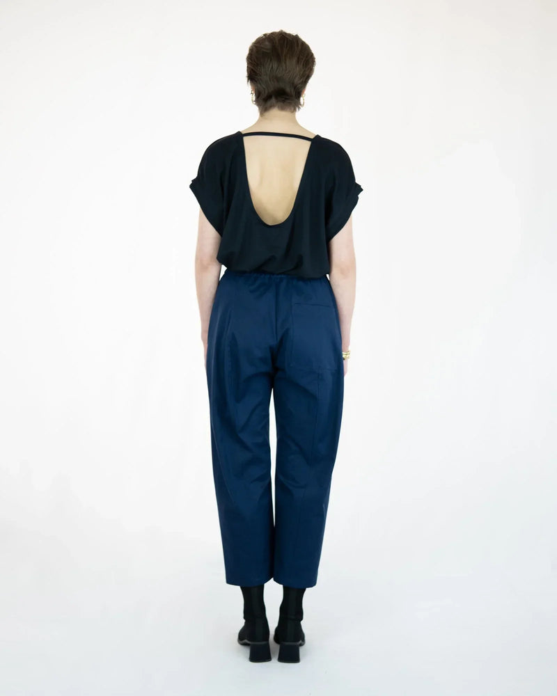 AdoBLEU organic twill culottes – elasticated waistband, Made in Berlin — Ansicht 6