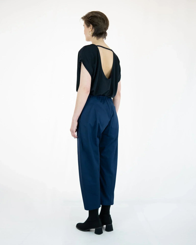 AdoBLEU organic twill culottes – elasticated waistband, Made in Berlin — Ansicht 5