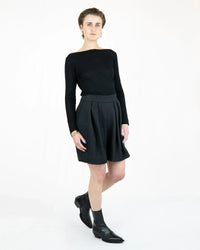 ANTILI Bermuda high-waisted jacquard cotton viscose Berlin — Ansicht 5